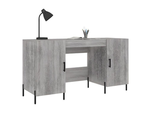Bureau Cosymeub gris 140x50x75 cm bois d'ingénierie EQOV35191