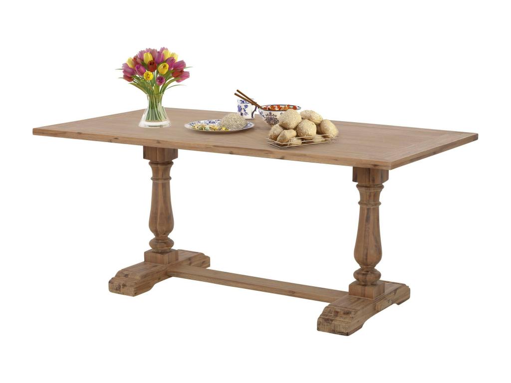 Juliane - Table à manger 220 cm en bois d'Cosymeub naturel MYTH48041