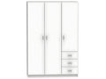 Armoire placard / meuble de rangement coloris blanc - Hauteur 180 x Longueur 120 x Profondeur 50 cm ZOBF74467