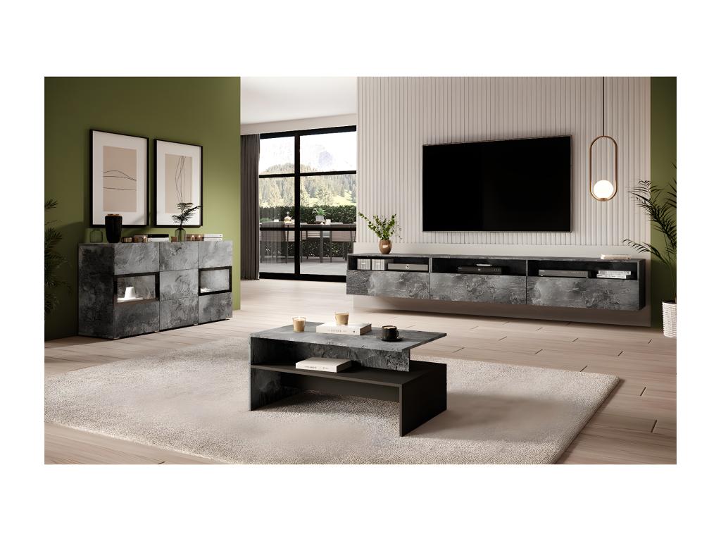 Table basse Cosymeub Béton foncé PLQJ14877