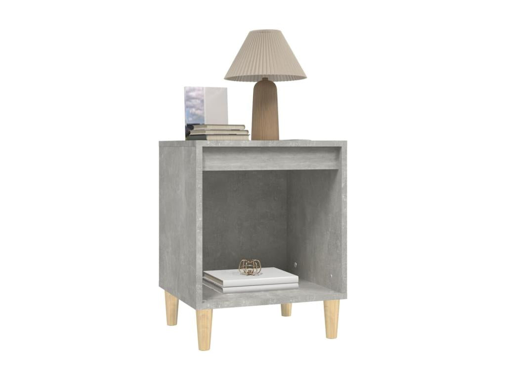 Tables de chevet 2 pcs Gris béton 40x35x50 cm NKEL86750