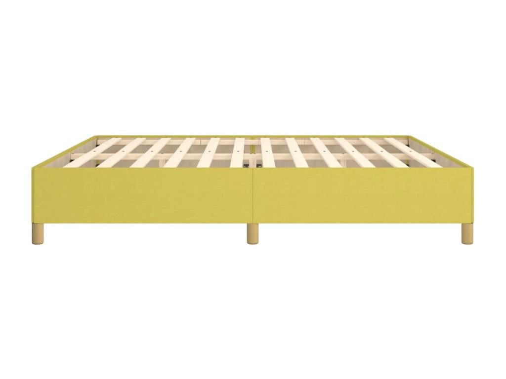 Cadre de lit sans matelas vert 200x200 cm tissu ASXT44503