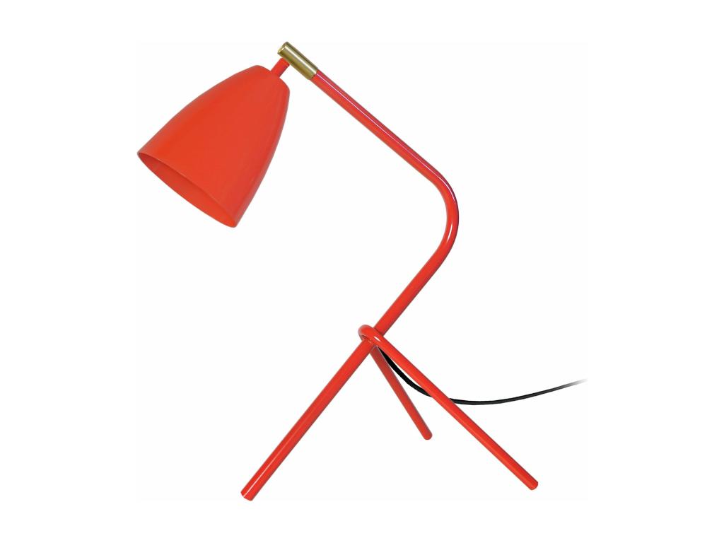 Lampe de bureau trépied métal bleu45 cm. QRDF23224