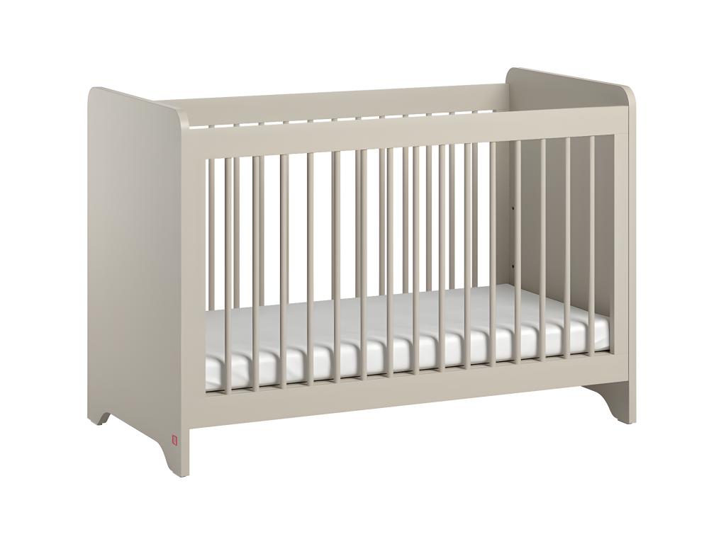 Lit bébé 60x120 et commode 3 tiroirs Cosymeub Beige TJGL17002