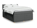 Sommier à Cosymeub de lit avec matelas Gris foncé 140x200cm Tissu JTXA79780
