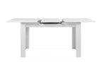 Table à manger extensible 4/6 personnes blanche 125/165 cm - Cosymeub ISHK05121