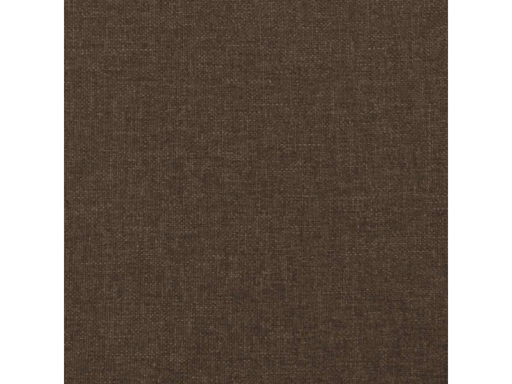 Cadre de lit sans matelas marron foncé 140x200 cm tissu SWYF53582