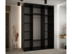 ARMOIRE Cosymeub 2 À PORTES COULISSANTES 205.2/170/60 3 Portes Noir/Cosymeub ZXJQ92897