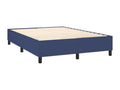 Sommier tapissier avec matelas et LED Bleu 140x200 cm Tissu GPUC21842