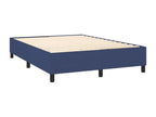 Sommier tapissier avec matelas et LED Bleu 140x200 cm Tissu GPUC21842