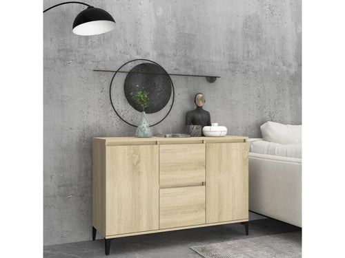 Buffet chêne Cosymeub 104x35x70 cm bois d'ingénierie EZUR94616