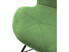 Ensemble 2x chaises de salle à manger/salon rembourrée velours vert fauteuils moderne XKOY23716