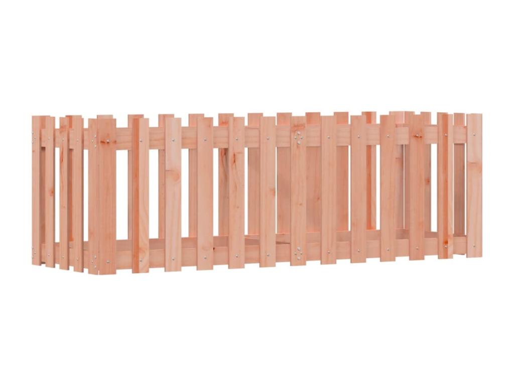 Lit surélevé de jardin design de clôture bois Cosymeub massif JWAT49326