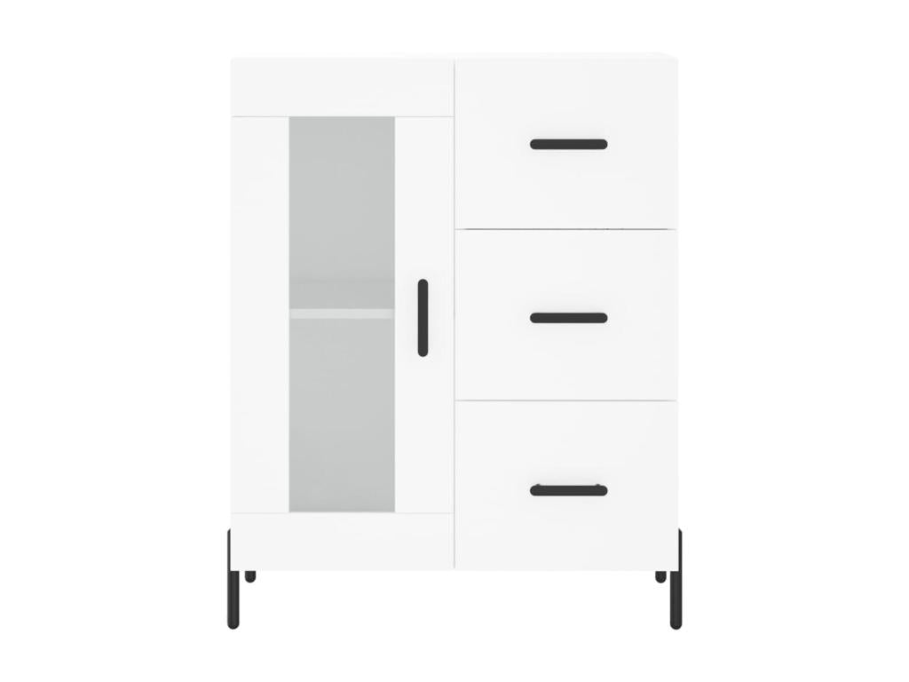 Buffet haut Blanc 69,5x34x180 cm Bois d'ingénierie LHBV89243