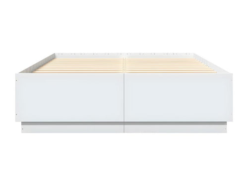 Cadre de lit sans matelas blanc 150x200 cm AMJZ18632