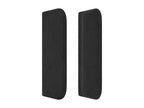 Tête de lit avec oreilles Noir 147x16x78/88 cm Velours LCIZ09800