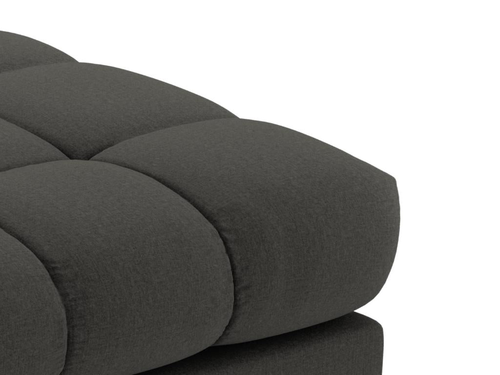 Cosymeub - Pouf Cosymeub en tissu structurel gris foncé - 60x60x41cm PMFT09510