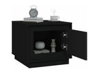 Table basse noire 51x50x44 cm bois d'ingénierie WCIG96030