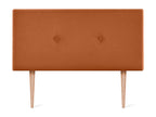 Cosymeub Tête de lit en tissu Aqualine lisse avec Boutons 110x105cm avec pieds Lits 105 - Cosymeub DYIY81067