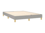 Lit à sommier tapissier avec matelas Gris clair 140x190cm Tissu KKBE79361