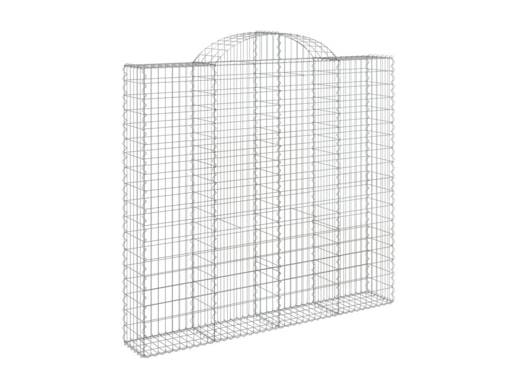 Paniers à gabions arqués 11 pcs 200x50x180-200 Fer galvanisé ZIDK59090