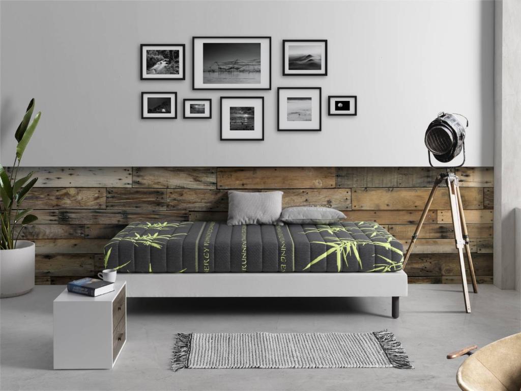 Matelas mousse 90x200 Luxameub Épaisseur 24 CM Ergonomique idéal pour les sportifs Dehoussable BWMJ99386