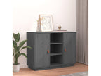 Buffet Gris 100x40x75 cm Bois massif de pin KPXI03106