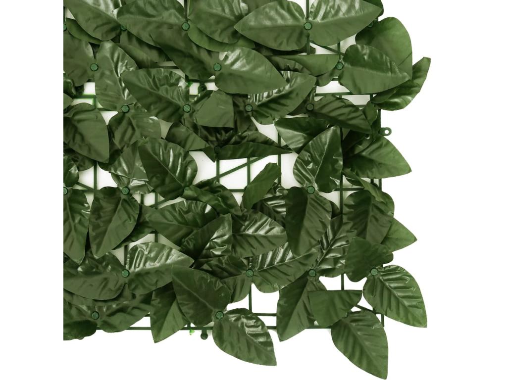 Paravent de balcon avec feuilles vert foncé 200x150 cm ABPM58447