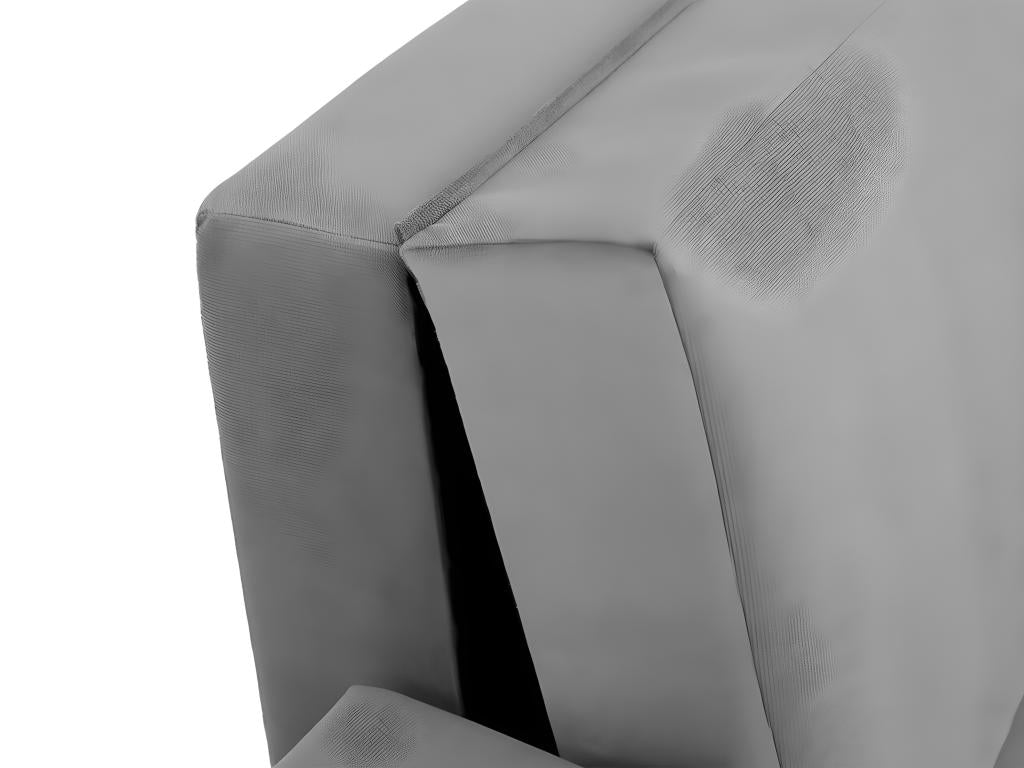 Fauteuil Cosymeub 104 Turquoise 85x103x98cm Tapisserie Pieds Métal LRPP48119