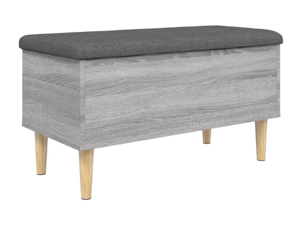 Banc de rangement Cosymeub gris 82x42x46 cm bois d'ingénierie JFTB01885