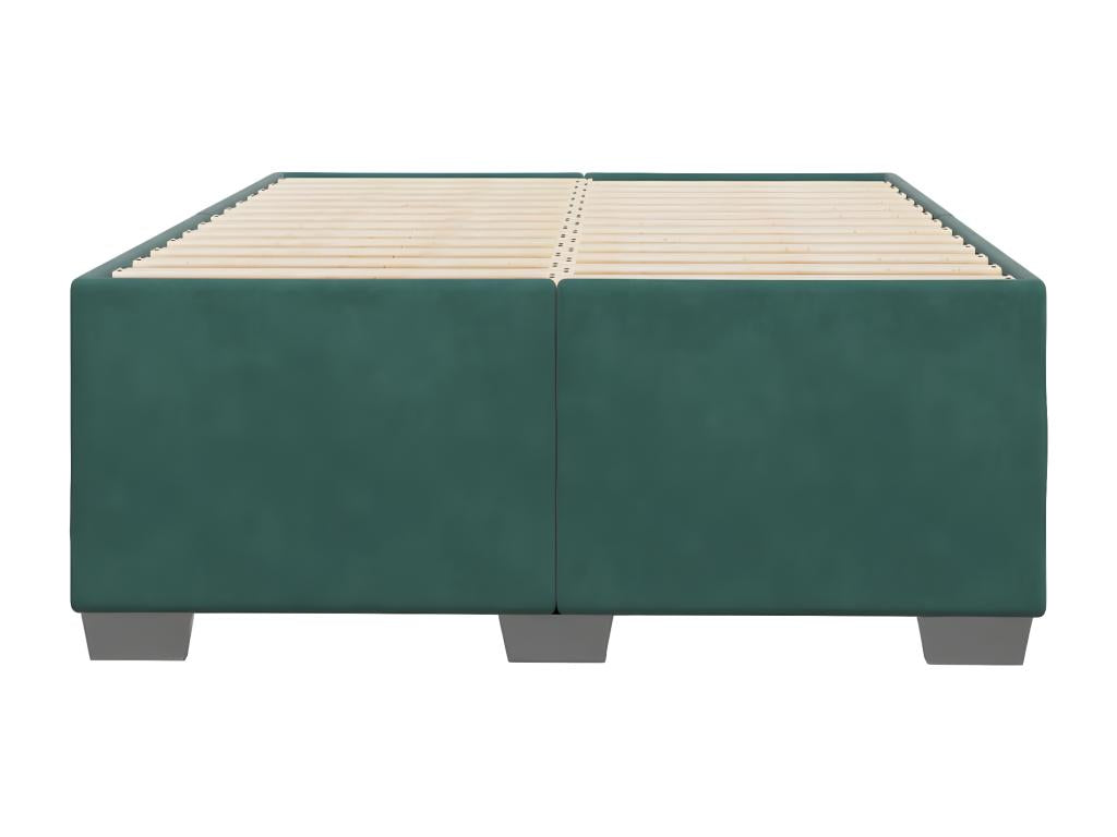 Cadre de lit Vert foncé 120x200 cm Velours LGZC13004