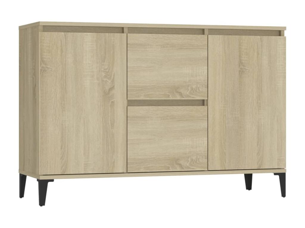 Buffet chêne Cosymeub 104x35x70 cm bois d'ingénierie EZUR94616