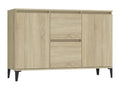 Buffet chêne Cosymeub 104x35x70 cm bois d'ingénierie EZUR94616