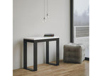 Console extensible 90x40/196 cm Tecno Evolution Small Frêne Blanc cadre Anthracite IHPP22388