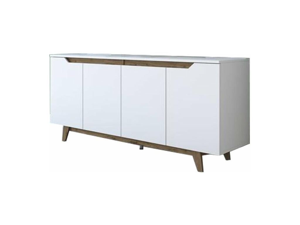 buffet Cosymeub bois noyer blanc 180x45x78,5 cm DTFR05120