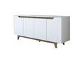 buffet Cosymeub bois noyer blanc 180x45x78,5 cm DTFR05120