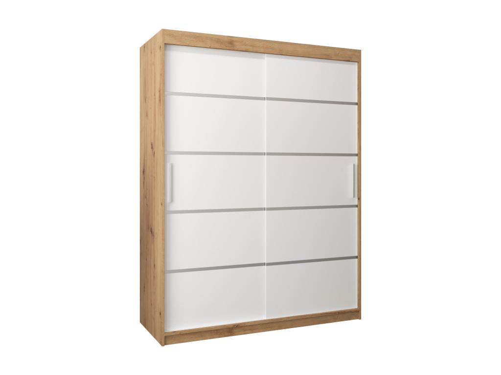 ARMOIRE Cosymeub 1 À PORTES COULISSANTES 200/150/62 2 Portes Cosymeub/Blanc OATI63688