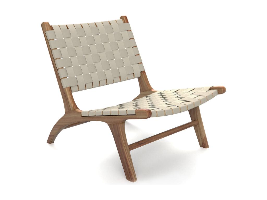 Fauteuil de Salon - Fauteuil de Design Artisanal Cosymeub - Bois et Corde - Cosymeub PBLH74651