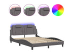 Cadre de lit avec Cosymeubères LED gris 120x200 cm similicuir ETKC04216