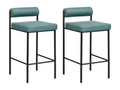 Lot de 2 chaises de bar Cosymeub Bleu paon SSUU70470