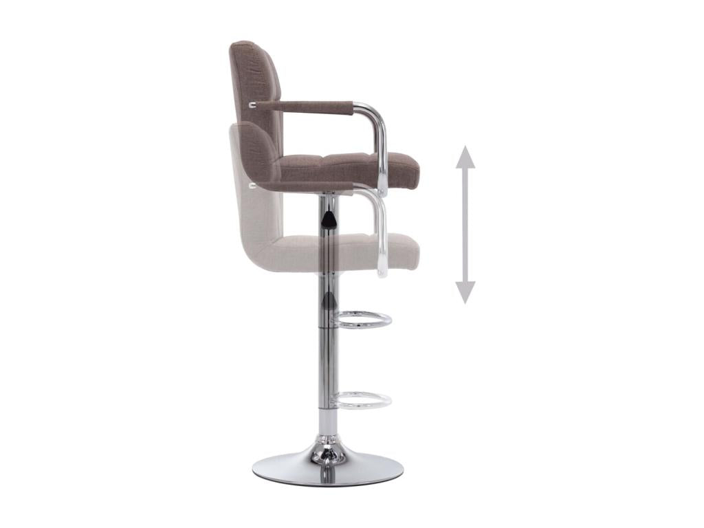 Chaises de bar lot de 2 Luxameub tissu MWXY22111