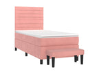 Sommier à Cosymeub de lit et matelas Rose 80x200 Velours EKJI58782