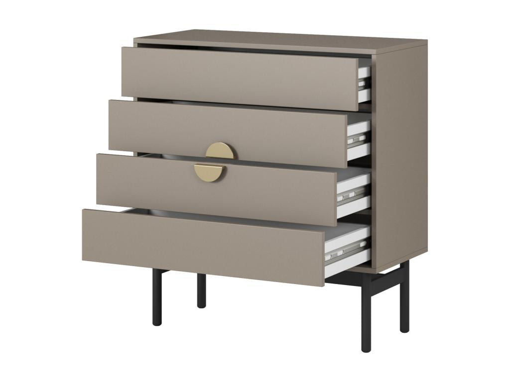 Commode à tiroirs - 85 cm - gris pierre - Cosymeub AUEB22236