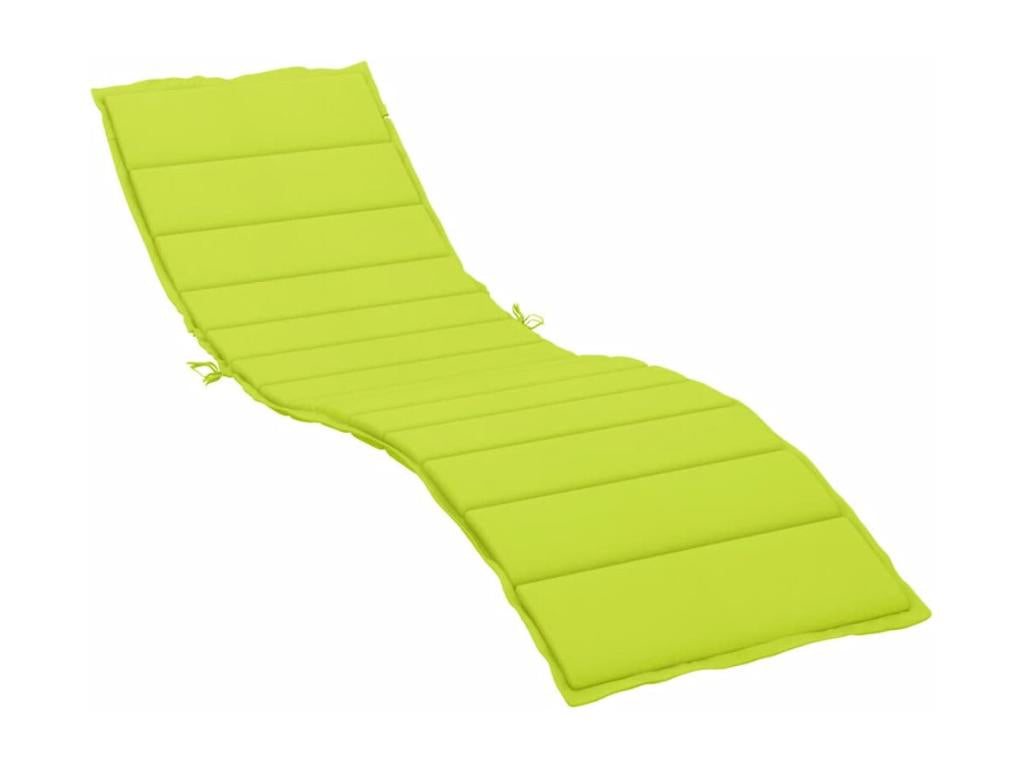 Coussin de chaise longue vert vif 200x50x3 cm tissu Cosymeub ICIH93238