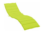 Coussin de chaise longue vert vif 200x50x3 cm tissu Cosymeub ICIH93238