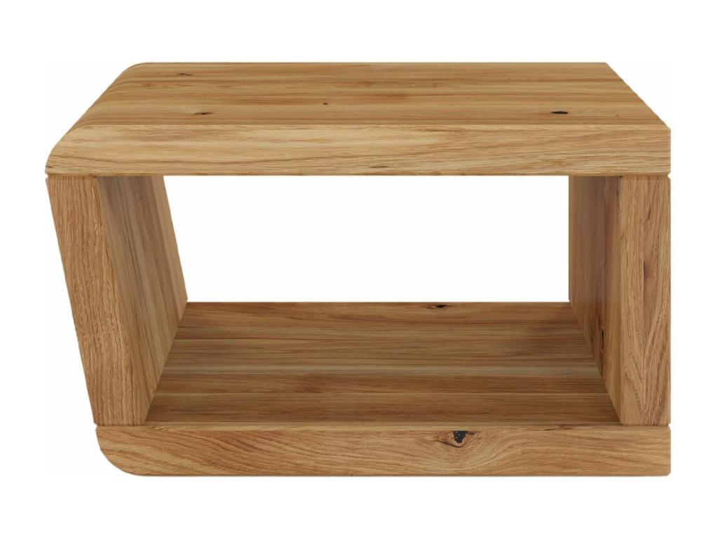 Table de nuit moderne en chêne de hêtre massif sans tiroirs Cosymeub / couleur naturelle YSGK23990