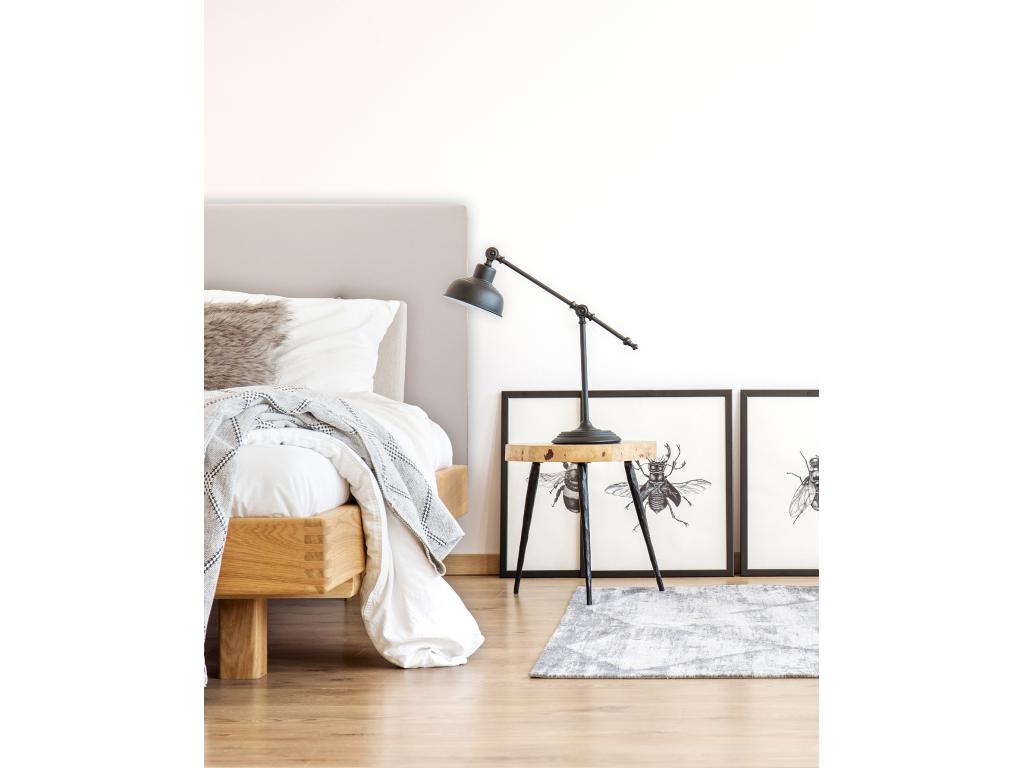 Tête de lit similicuir boutons marron 135x80cm - Cosymeub NLDQ47885