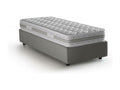 Lit simple Cosymeub Lit coffre avec revêtement en tissu Made in Italy Ouverture frontale avec matelas 80x190 cm inclus Gris NNTV19375