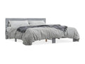 Cadre de lit sans matelas Cosymeub gris 200x200 cm TNFF64529
