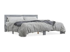 Cadre de lit sans matelas Cosymeub gris 200x200 cm TNFF64529